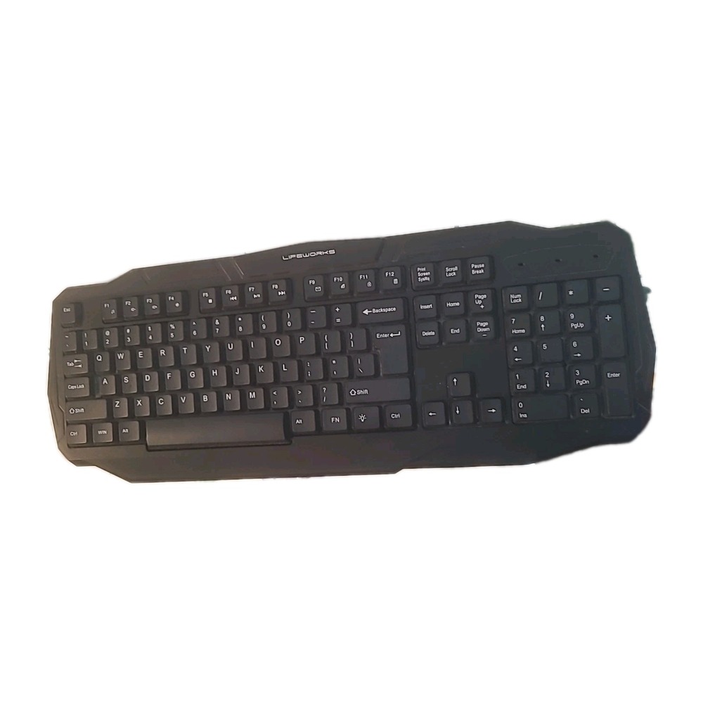 Lifeworks Samurai RGB Wired Keyboard - Black (LW-BL-GK1008B)‎